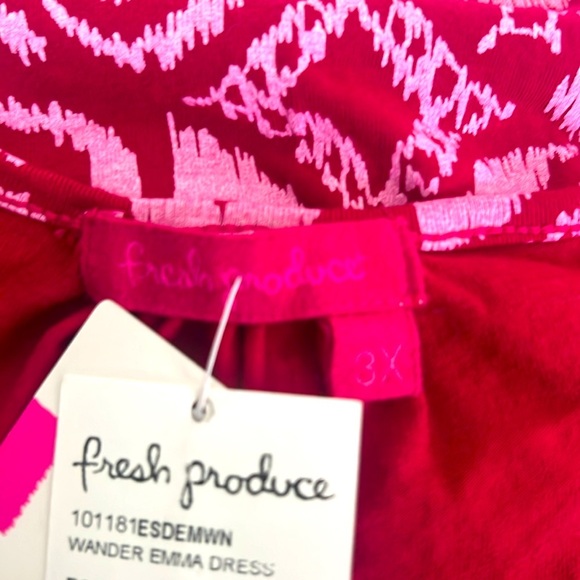 Fresh Produce Pink and Red Swirl Dress - Picture 6 of 6